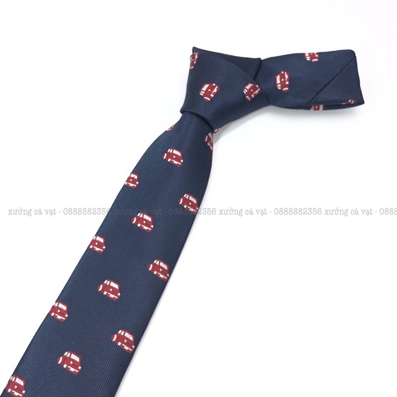 Cà vạt nam hoạ tiết oto bản 6cm cao cấp