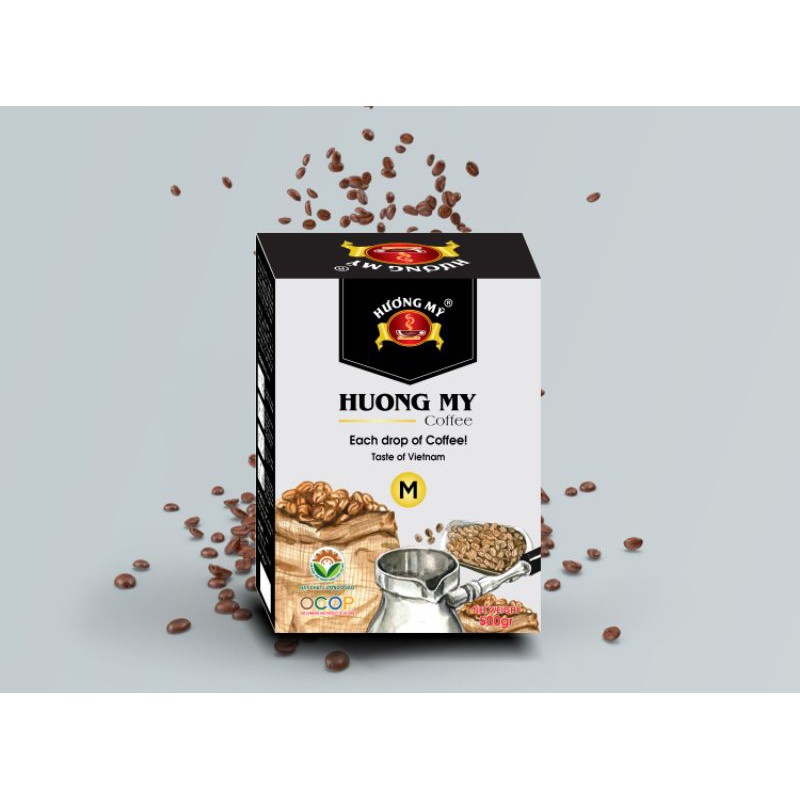 500g hộp cà phê Hương Mỹ truyền thống