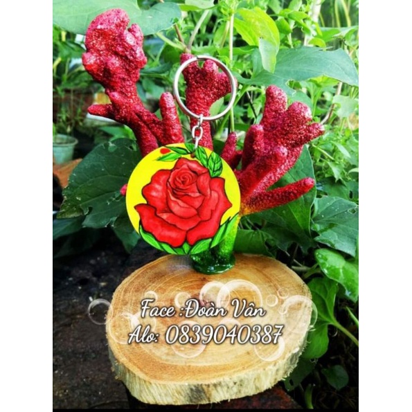 Móc khóa gỗ handmade