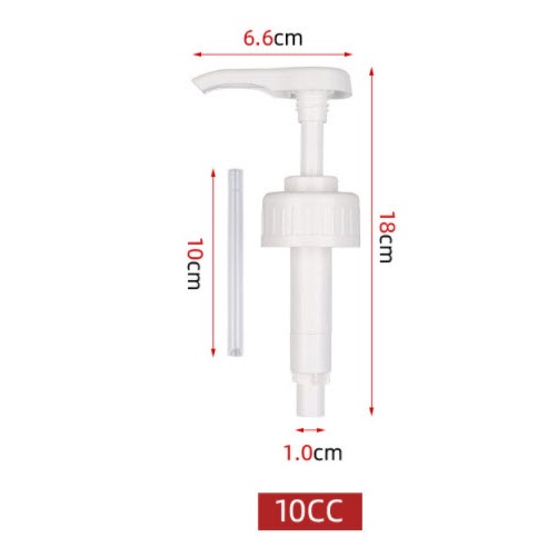 Bình bơm siro nhựa mica dung tích 1600ml kèm vòi pump 1 lần 10ml - Dụng Cụ Pha Chế Đà Nẵng