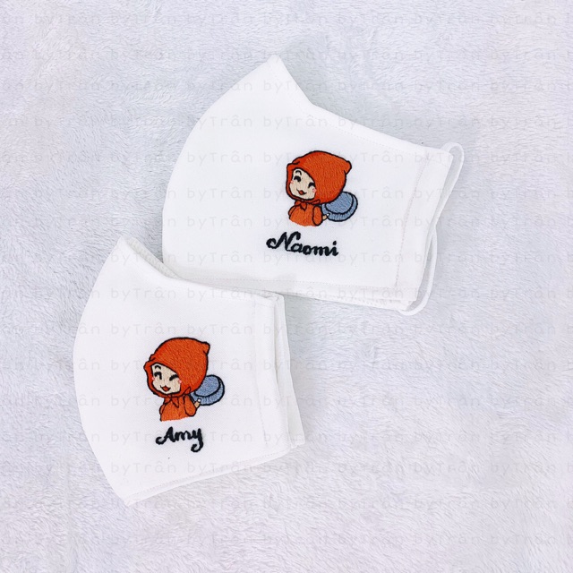 Khẩu trang thêu tay (thêu tên riêng theo yêu cầu) | BigBuy360 - bigbuy360.vn