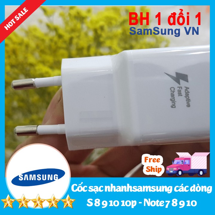 Củ sạc nhanh samsung S8/s9/s8+/s9+/s10/s10+/note8/note9 Chính Hãng Samsung Bảo hành 1 đổi 1