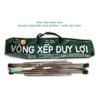Võng xếp duy lợi cỡ lớn khung inox