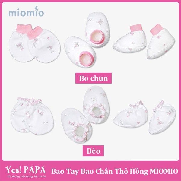 [FAFRINW05 giảm tối đa 30k đơn 150k]Bao tay bao chân, mũ sơ sinh Miomio cho bé