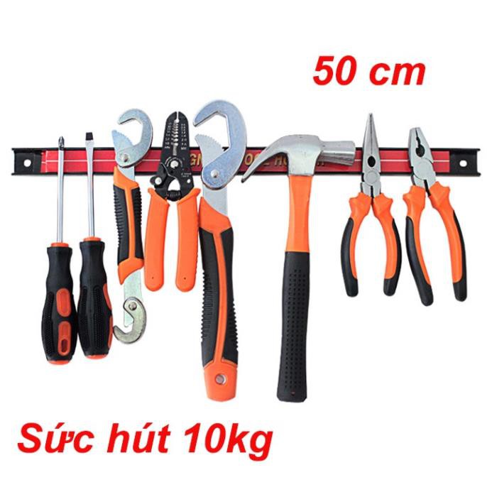 Thanh Nam Châm Treo Dao_Giá Treo Hút Dụng Cụ Cơ Khí Đồ Nghề Dài 50cm (DCG)