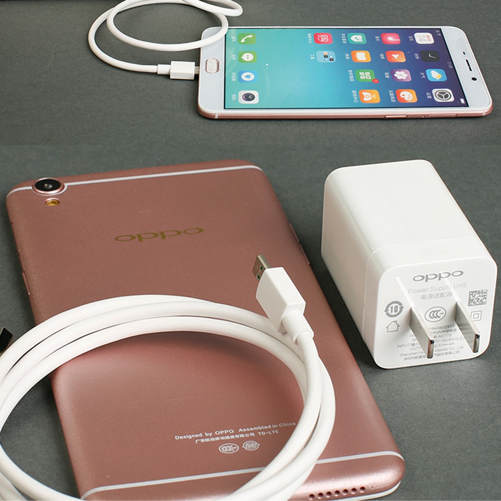 Bộ Sạc Nhanh VOOC OPPO AK779 - 4A 2017 (Trắng) - Hàng nhập khẩu