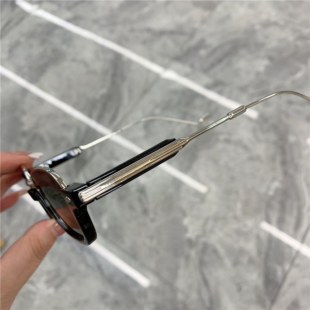 Kính mát nửa gọng cá tính phong cách retro độc đáo đơn giản nhiều màu thời trang hip hop dành cho nam nữ