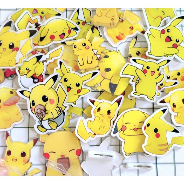 ❣️Ảnh thật+Được Chọn Mẫu❣️ Pin Cài Áo, Pin Cài  Balo Hình Pokemon, Pikachu size 4cm-5cm❣️