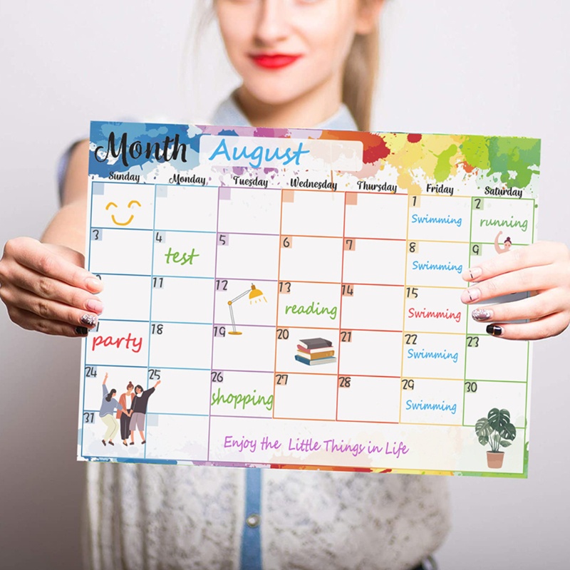 Bảng Trắng Mềm Sáng Tạo Dùng Làm Lịch Hàng Tháng / Tuần