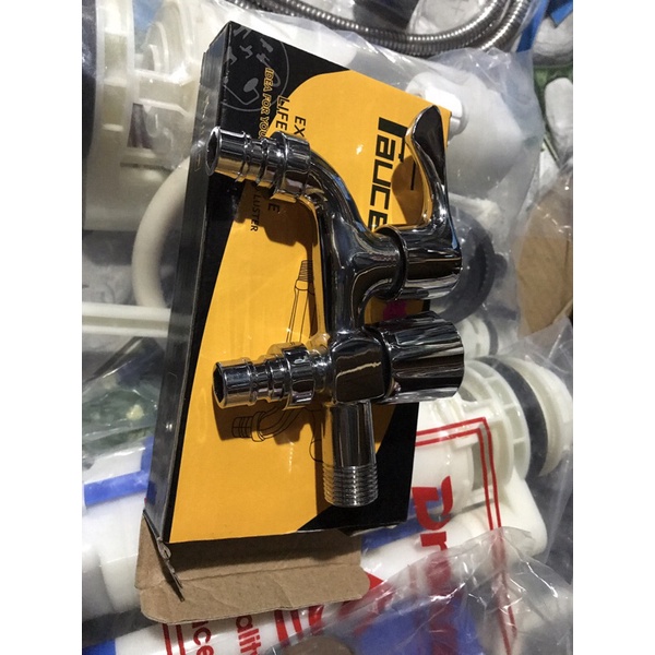 Vòi hồ đôi inox bóng, vòi nước