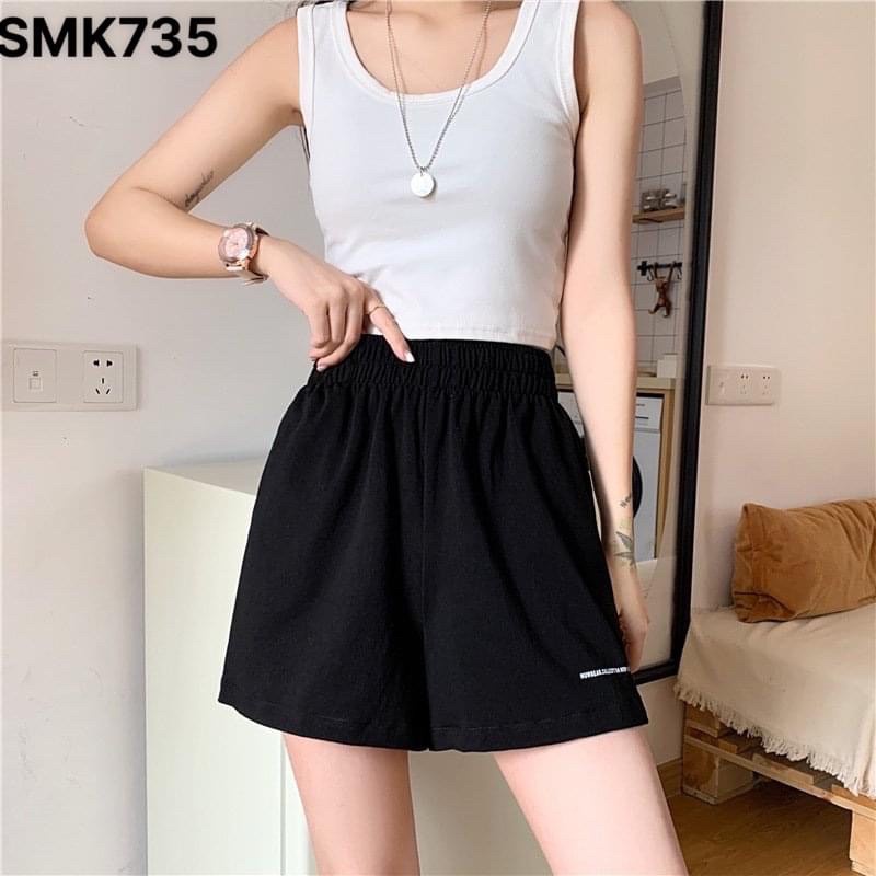 Quần SHORT ĐŨI XỊN ⚡LOẠI ĐẸP⚡ quần đùi ống rộng cạp chun thêu chữ nổi