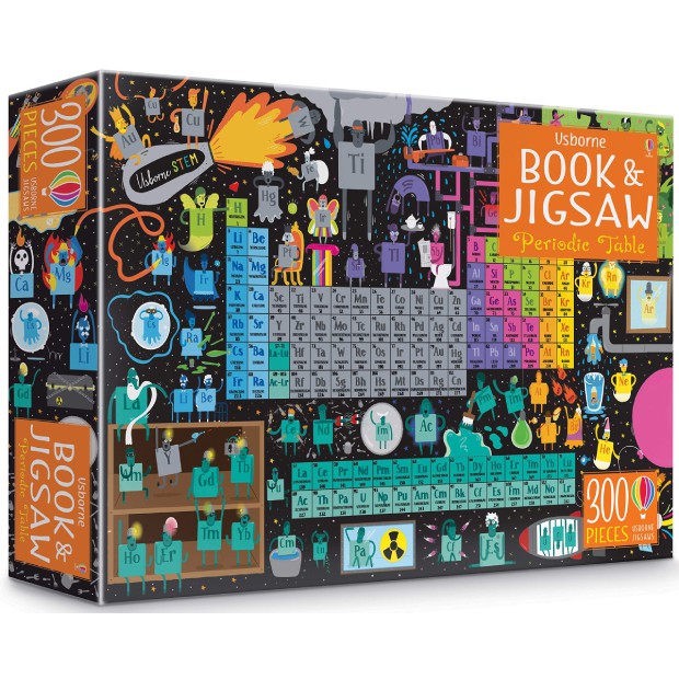Sách - Anh: Usborne Book & Jigsaw Periodic Table