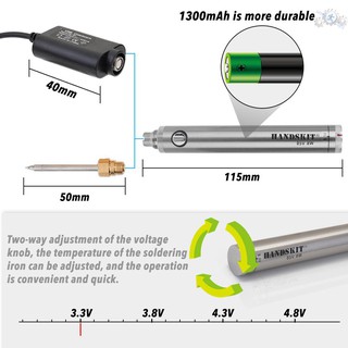 Mỏ Hàn Mini Không Dây Sử Dụng Pin Sạc Usb