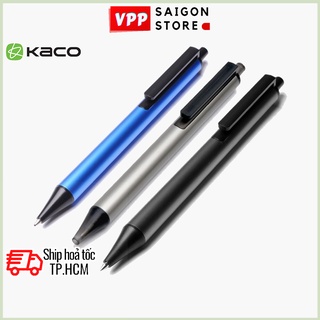 Bút Bi Gel KACO TUBE 0.5mm Vỏ nhôm Cao cấp Chính hãng (Mực Đen)