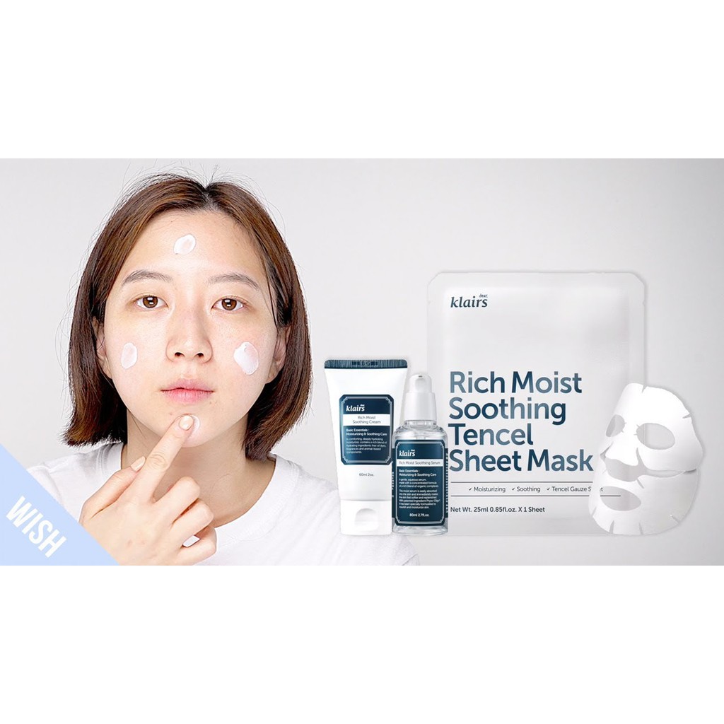 [Mã COS1904 giảm 8% đơn 300K] Kem Dưỡng Ẩm Sâu Klairs Rich Moist Soothing Cream 60ml | BigBuy360 - bigbuy360.vn
