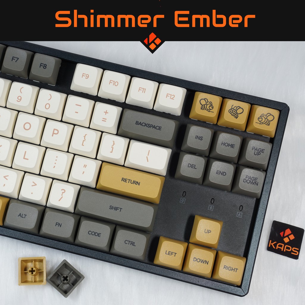 Keycap SHIMMER EMBER - profile XDA - keycap PBT - Dyesub - 138 nút cho bàn phím cơ Filco, Leopold, IKBC, Edra, keychron