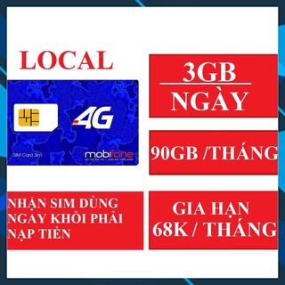 Sim 4g 1 năm / sim 4g mobifone c90n /local lên mạng nhanh