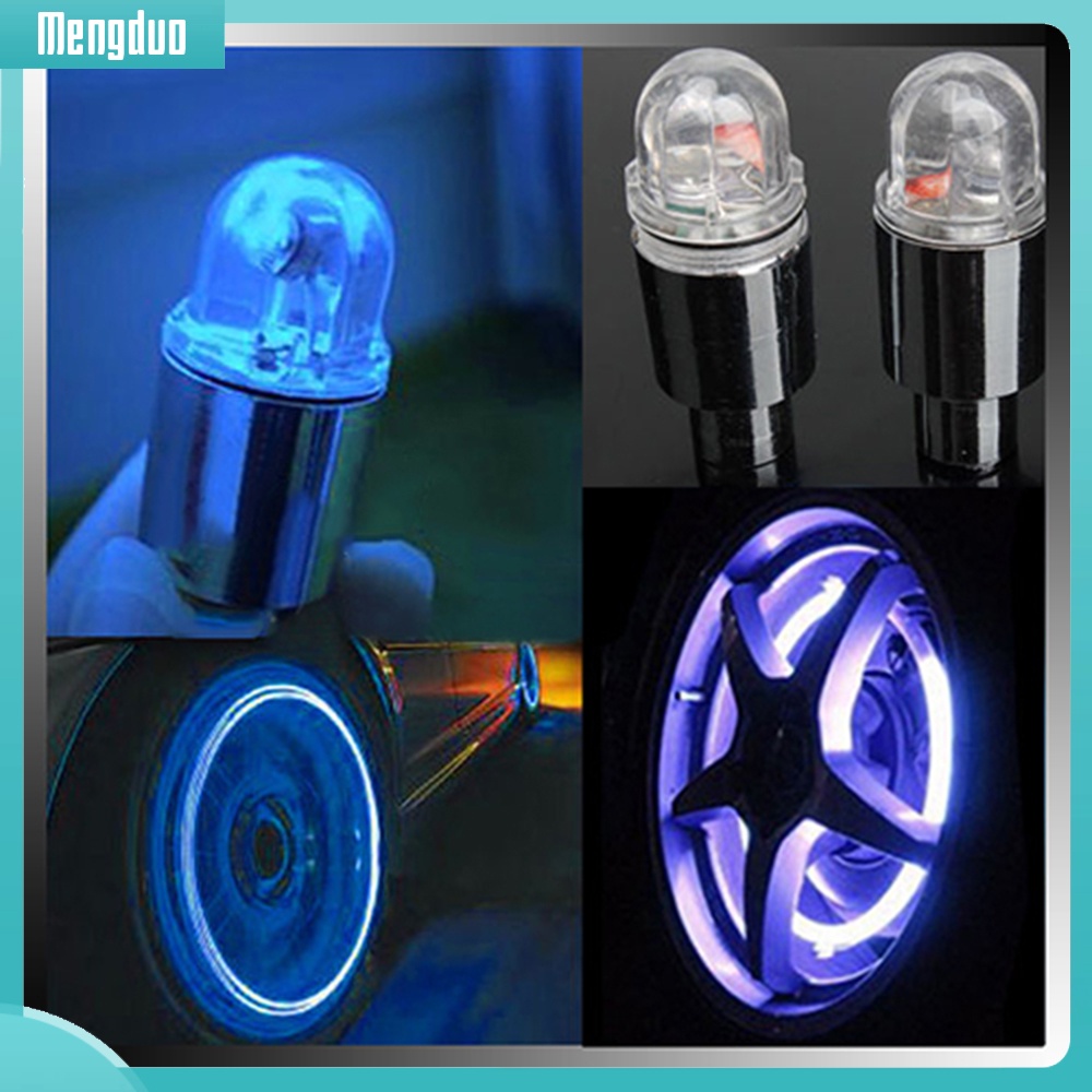 1 cặp nắp van bơm hơi xe đạp/xe máy có đèn LED độc đáo