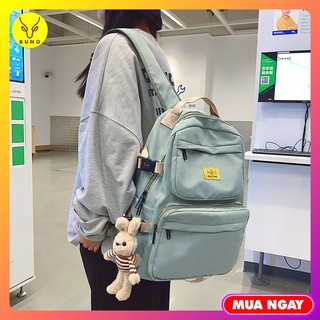 Balo nữ đi học hàn quốc ulzzang thiết thế thời trang phong cách unisex chất liệu vải dù poly chống nước chống bám bụi