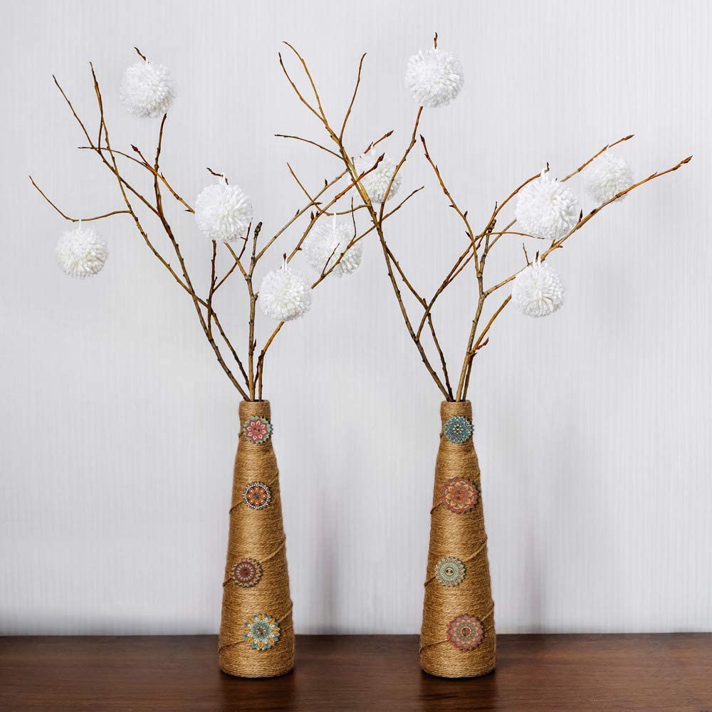 Set 50 Nút Gỗ 20 / 25mm In Họa Tiết Vintage Bảo Vệ Môi Trường