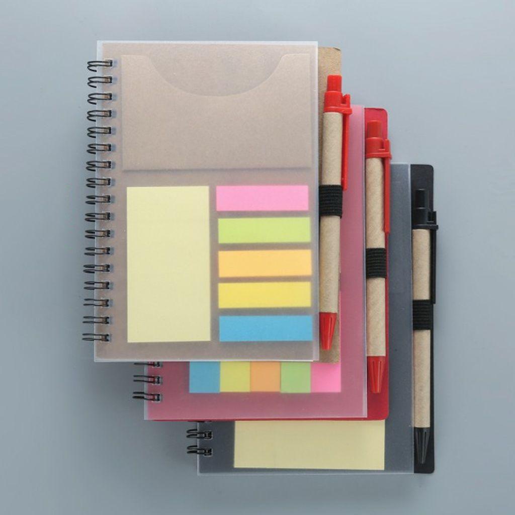 Sổ Ghi Chú Nhiều Lớp Bằng Nhựa PP Kèm Giấy Ghi Chú Tiện Dụng