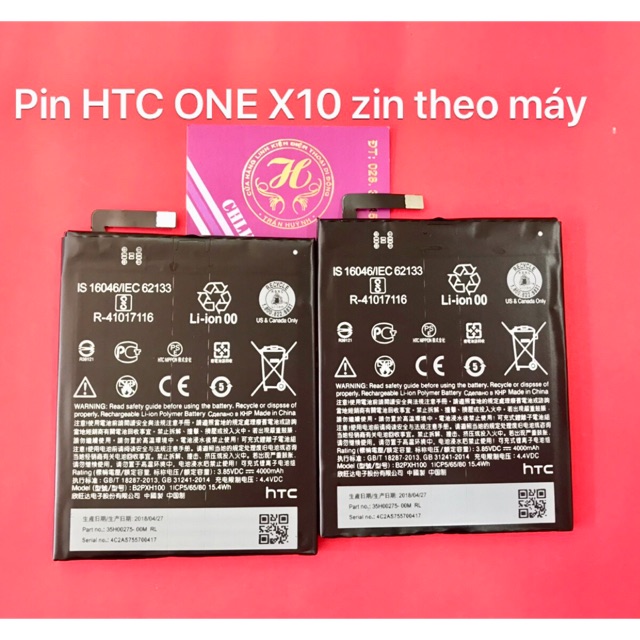 Pin HTC ONE X10 Zin theo máy