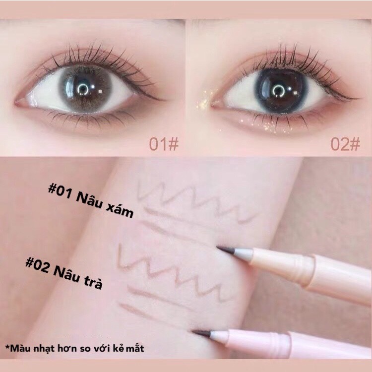 Bút kẻ mắt HOLD LIVE chống thấm nước lâu trôi nét mảnh Bling Big Eye Silkworm Eye Pencil HLIV82 HL537