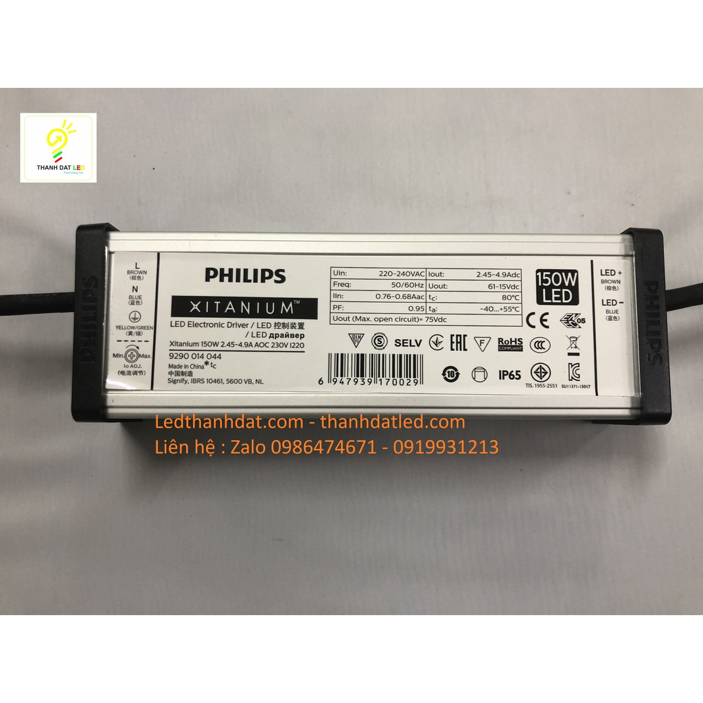 Nguồn đèn led driver Philips Xitanium 150w AOC