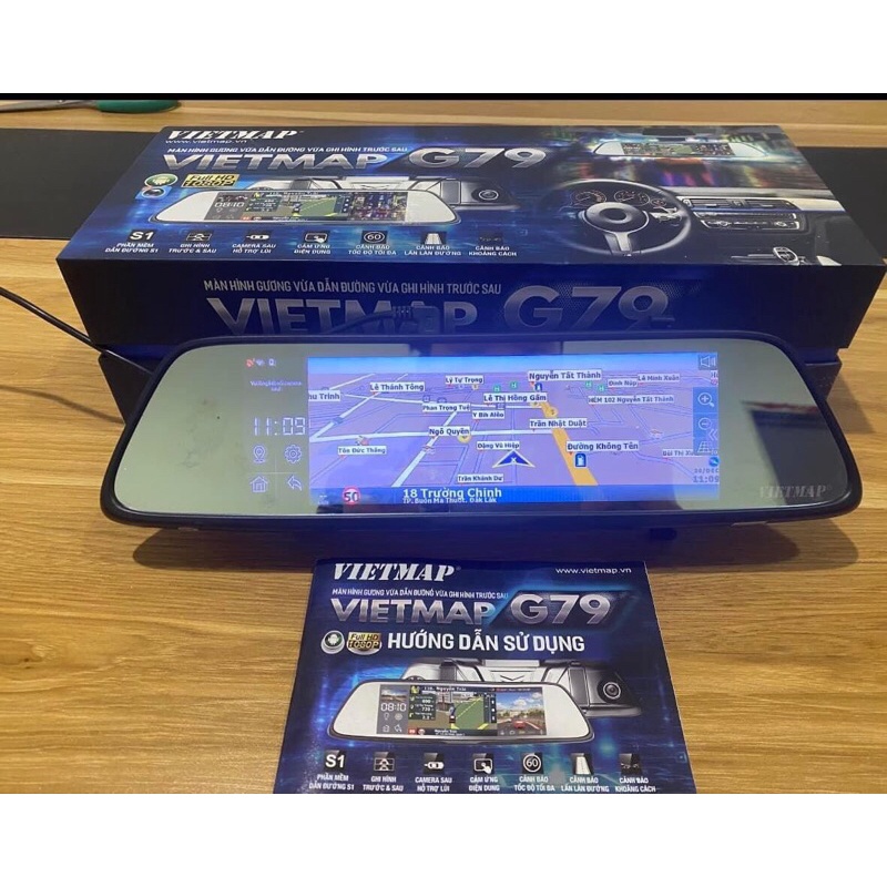 VIETMAP G79 - Camera Hành Trình Ghi Hình Trước Sau+ Bản Đồ Dẫn Đường