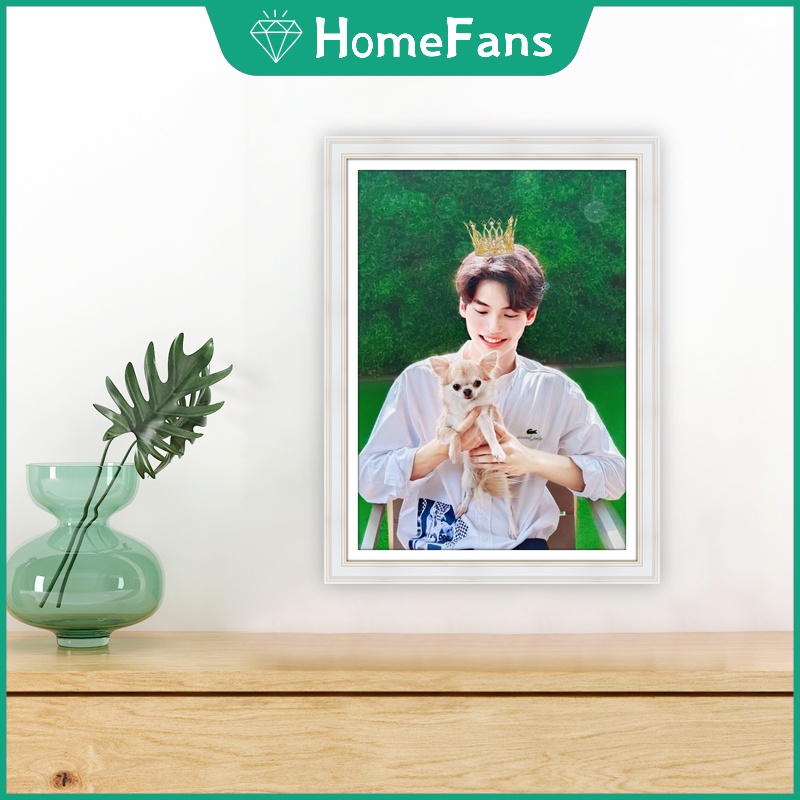 Tranh Đính Đá 5D Tự Làm Hình Ngôi Sao Thái Lan 30x40cm/40x50cm Trang Trí Nhà Cửa