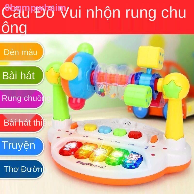 Đàn organ điện tử đồ chơi trẻ em 3-6-12 tháng 0-1-2 tuổi nhạc rung bé trai và gái xếp hình giáo dục sớm