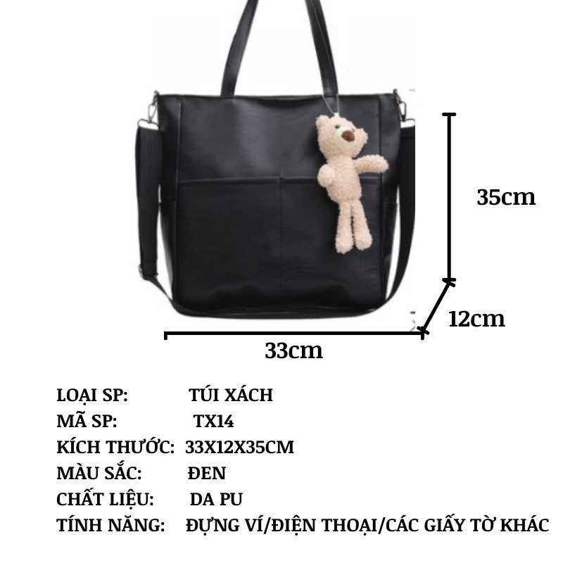 Túi tote da đi học nữ đeo chéo thời trang hàn quốc cao cấp LUTIMO TX14 | BigBuy360 - bigbuy360.vn