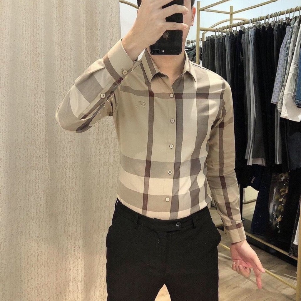 [CHẤT ĐẸP] ÁO SƠ MI CARO CAO CẤP DÀI TAY - CHẤT LIỆU LỤA THÔ CAO CẤP, CO GIÃN DẦY DẶN, MỀM MỊN, THẤM HÚT MỒ HÔI | BigBuy360 - bigbuy360.vn