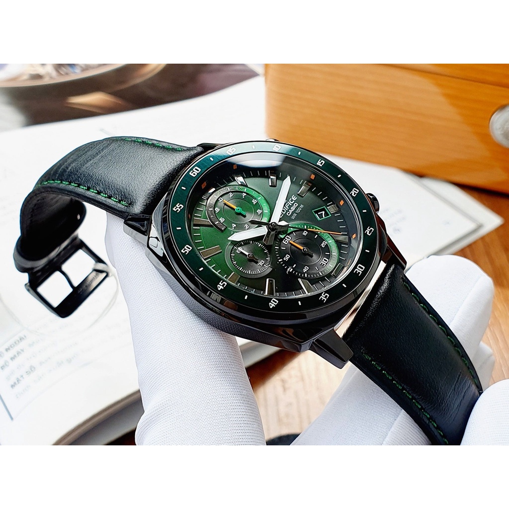 Đồng hồ nam edifice EFV-600BL-3 fullbox chính hãng