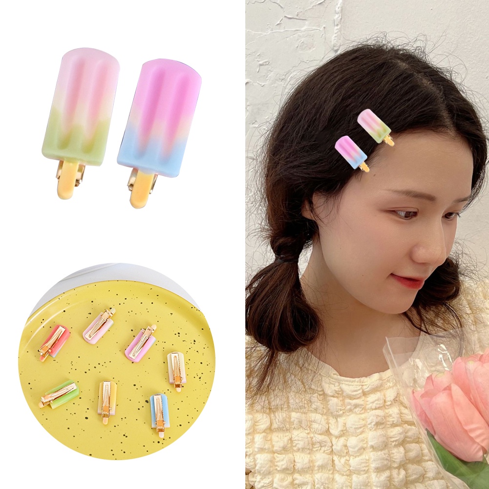 Kẹp Tóc Hình Cây Kem/ Thức Ăn Mini Vui Nhộn Thời Trang