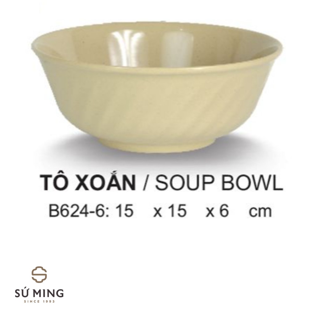 [Mã LIFE20KALL giảm 10% đơn 50K] Bát Ăn Mì, Phở, Bún Nâu Đá Nhựa Melamine Cao Cấp Dùng Trong Nhà Hàng, Quán Ăn