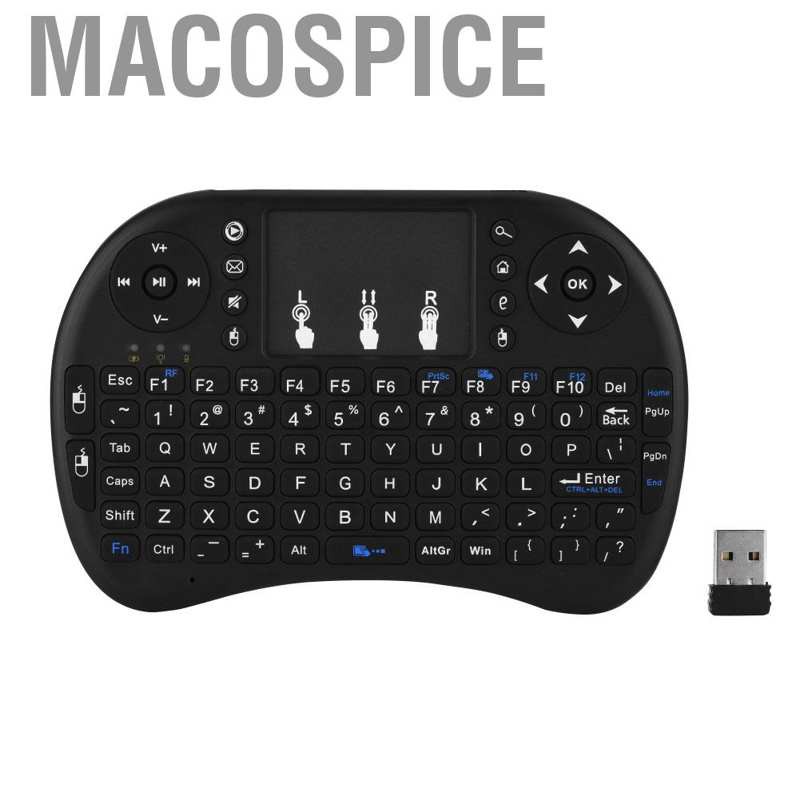 Macospice Multifunctional 2.4G Mini Wireless Fly Air Mouse Touchpad Keyboard