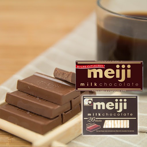 Kẹo socola sữa Meiji 50g, 120g - Milk Chocolate Meiji - Hàng Nhật nội địa