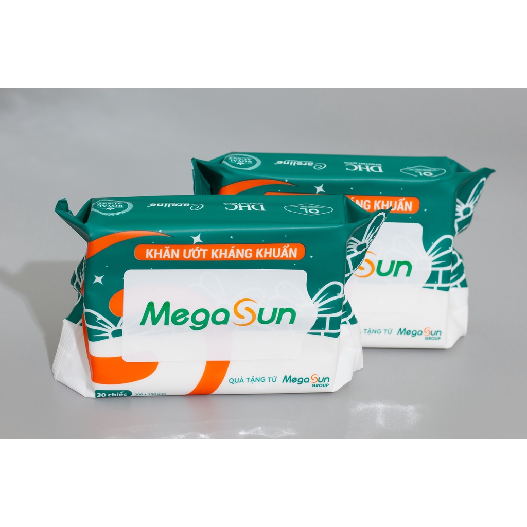 Khăn Giấy Ướt MegaSun Không Mùi, An Toàn Cho Da Cao Cấp 30 Tờ