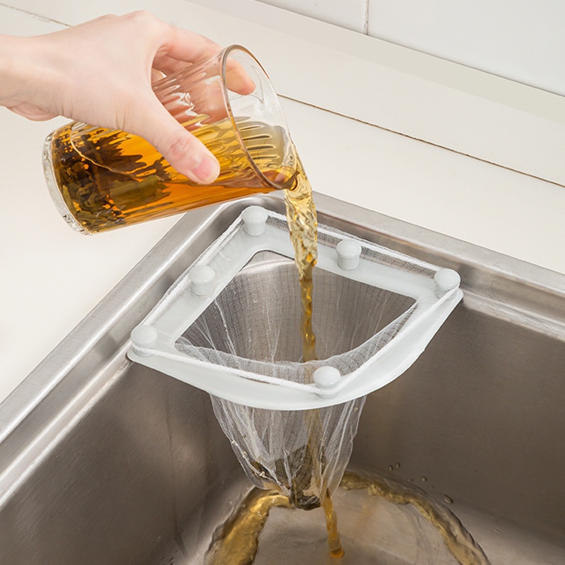 Túi Lưới Đựng Đồ Dùng Nhà Bếp Có Giác Hút Gắn Bồn Rửa Tiện Dụng