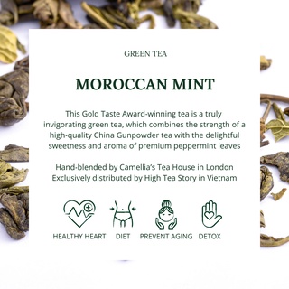 Trà Moroccan Mint - Trà Xanh Bạc Hà Cao Cấp
