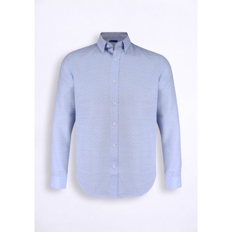 Áo Sơ Mi Nam Dài Tay Chấm Bi Nhỏ 12807 Sea Collection