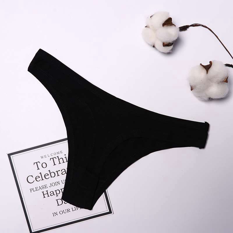 Quần Lót Cotton Một Màu Quyến Rũ Cho Nữ