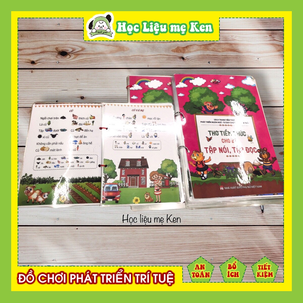 -Học liệu tư duy, tiềm thức - phát triển ngôn ngữ cho bé 1-6 tuổi