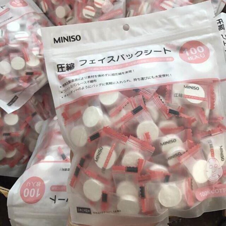[RẺ VÔ ĐỊCH] Mặt nạ viên nén Miniso Japan 1K (1 viên)