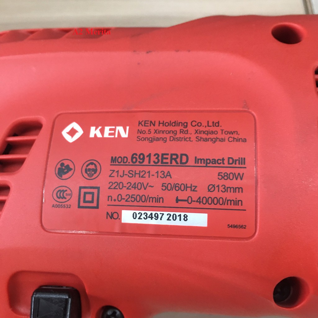 Máy khoan động lực 580W - 13mm Ken 6913ERD