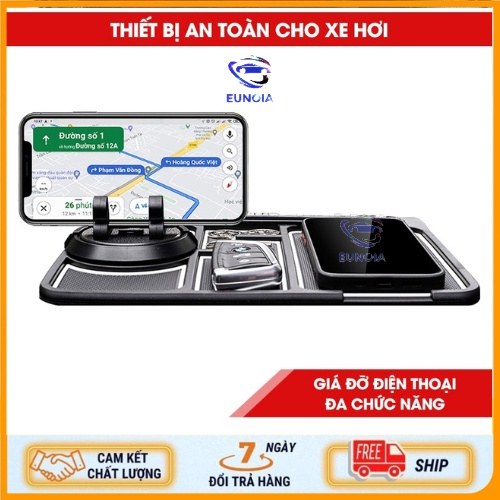 Thảm Đỡ Điện Thoại / Chìa Khóa Đa Năng Chống Trượt Để Taplo Ô Tô, Xe Hơi - Phụ Kiện Đồ Chơi Ô Tô Xe Hơi EUNOIA