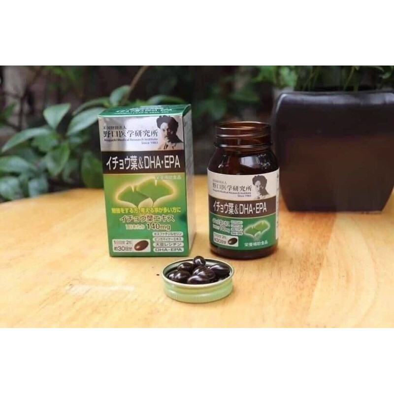 ( Hàng Chuẩn Auth ) Vỏ Hộp Đựng Tiền Đình GINKGO DHA-EPA - NOGUCHI Nhật Bản