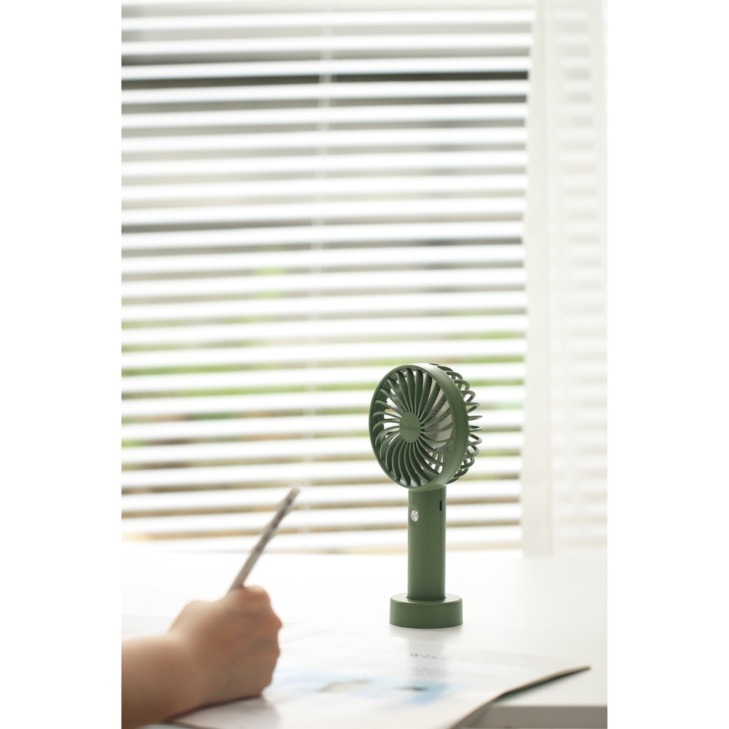 Quạt tích điện mini Yoobao F3S  dung lượng 3000mAh, liên tục 11 tiếng, tặng dây đeo silicon cùng màu.Hàng chính hãng