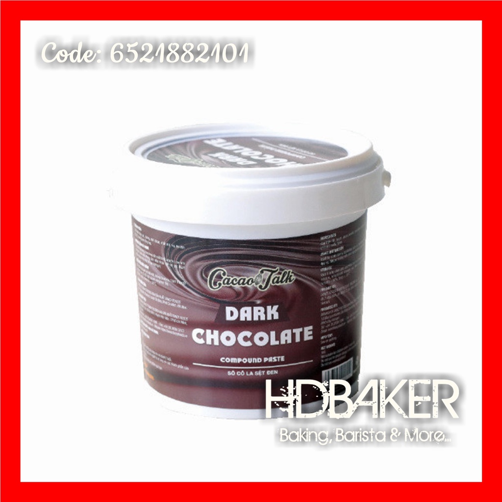 Chocolate SỆT ĐEN Dark Chocolate CACAO TALK - 1kg